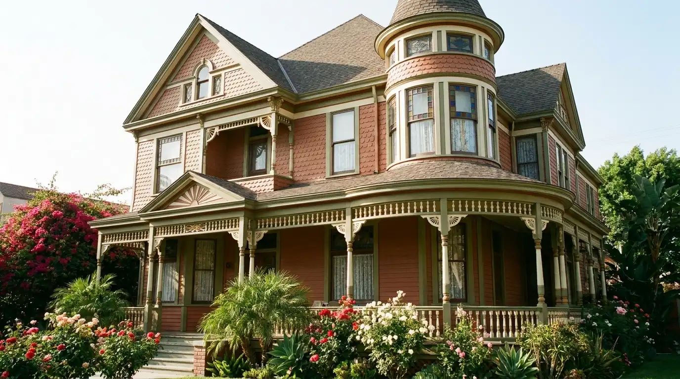Victorian historic house exterior